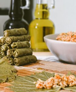 Stuffed grape leaves