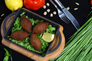 Kibbeh (Kubbeh), handcrafted crispy catering platter